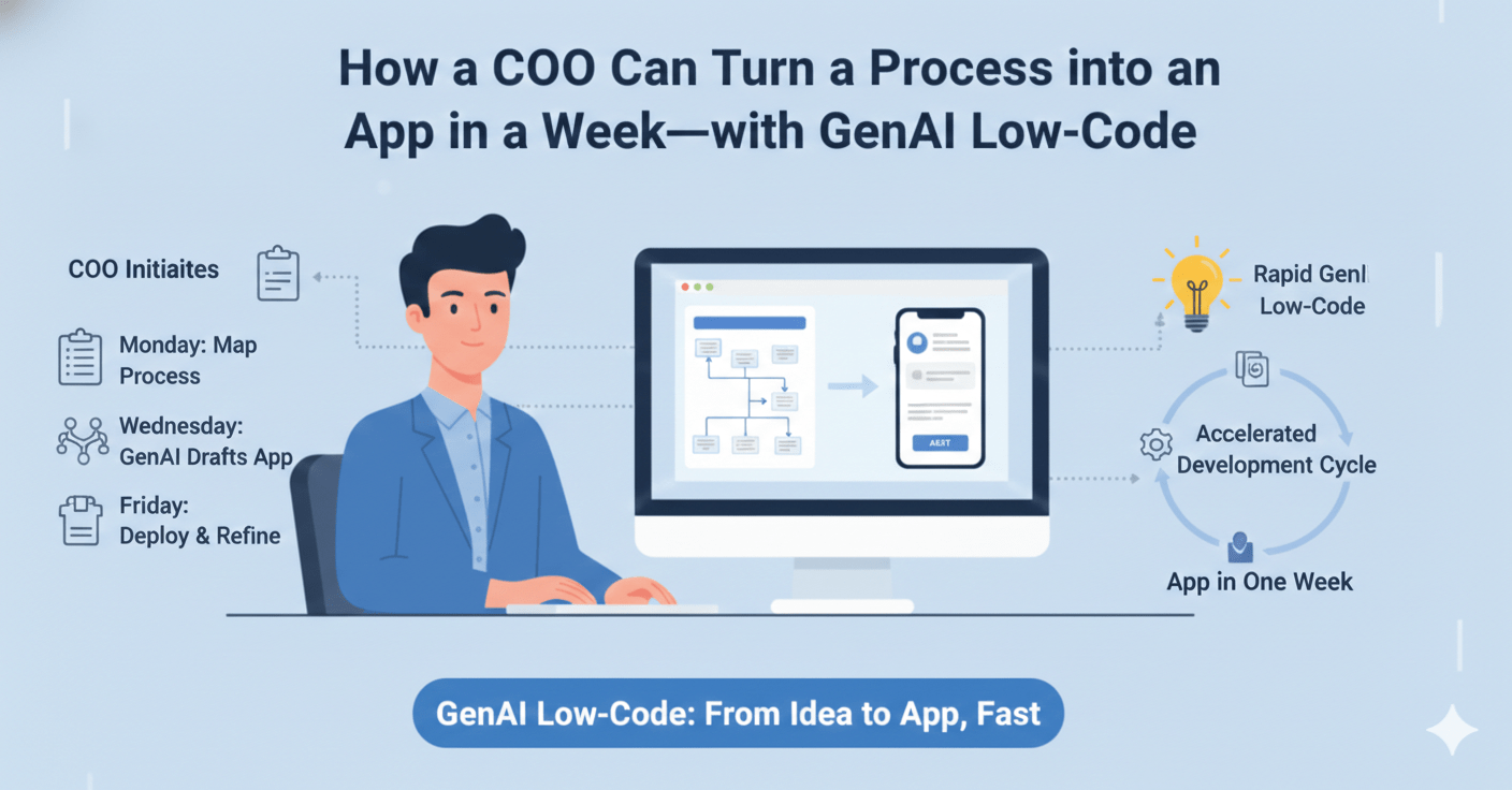 GenAI Low-Code No-Code Platforms Let COOs Build Enterprise Apps in a Week